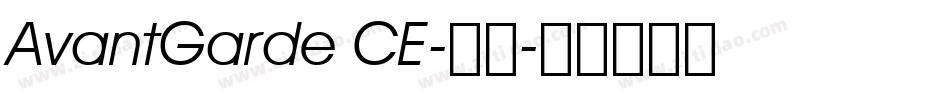 AvantGarde CE-普通字体转换